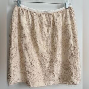 Vintage Vivienne Tam Silk Skirt Embroidered Mini Skirt